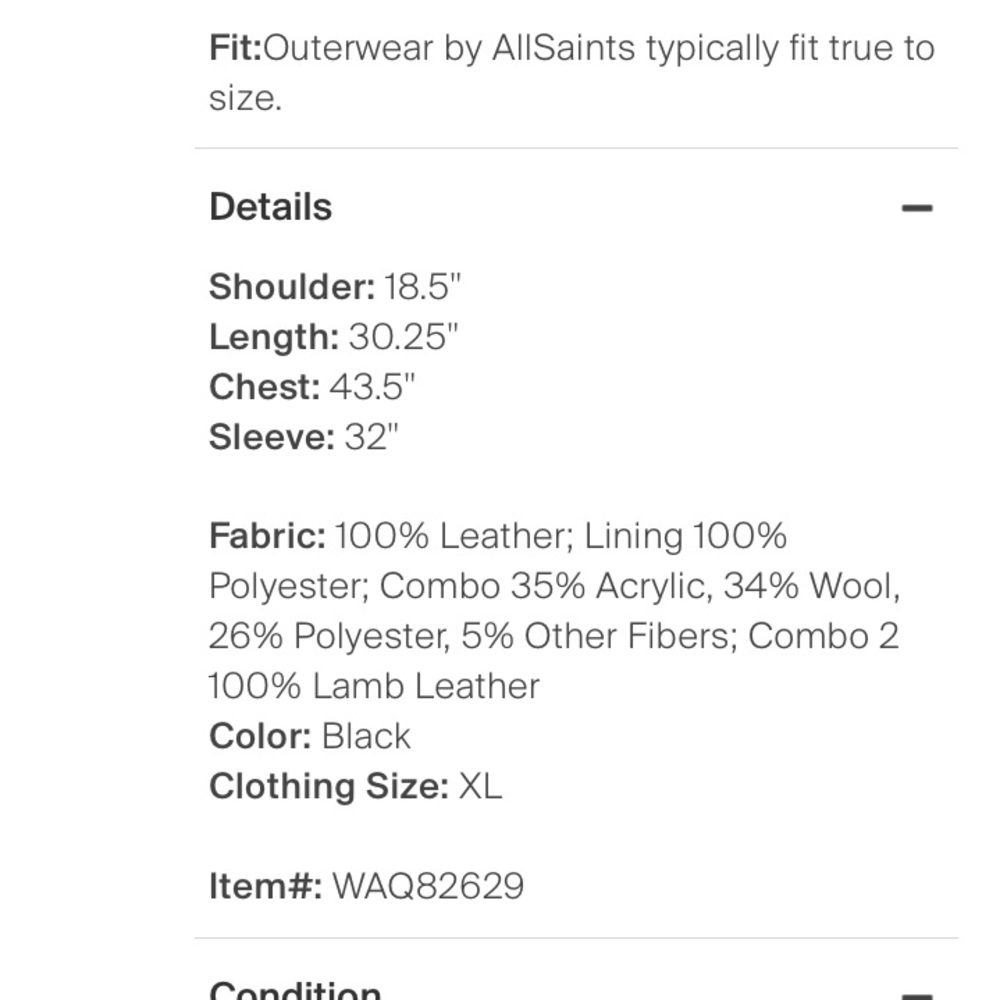 AllSaints leather jacket - Picture 10 of 17